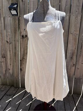 GAP linen blend bubble mini dress
